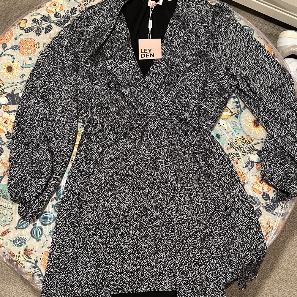 Leyden Monochrome Patterned Dress